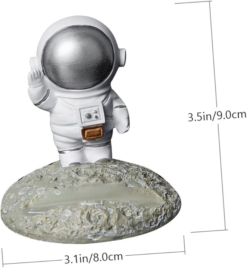 Creative Astronaut Resin Phone Holder Stand For Smartphones Tablets Home Office Desk Decor - Image 2